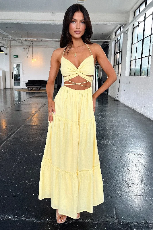 Lucy Maxi Dress - Yellow